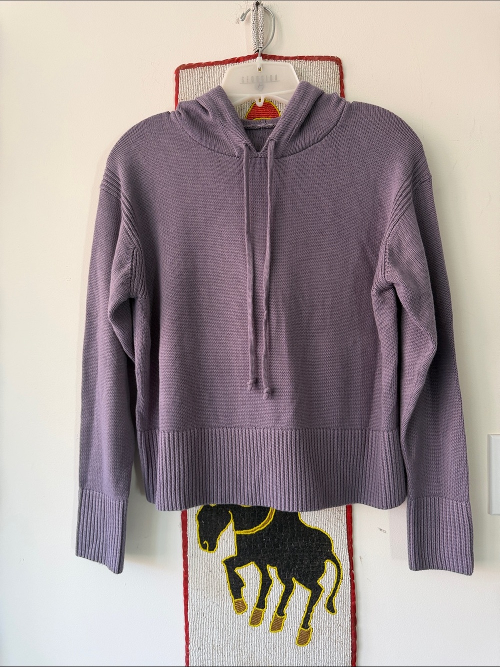 “LULULEMON” Double Knit Hoodie Sweater in Lavender